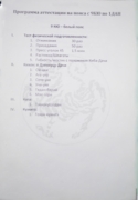 9 КЮ - Белый пояс